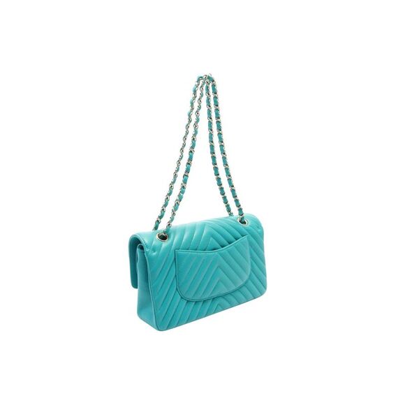 Pre Loved Chanel Timeless Women Turquoise Shopper Bags - Picture 3 of 6